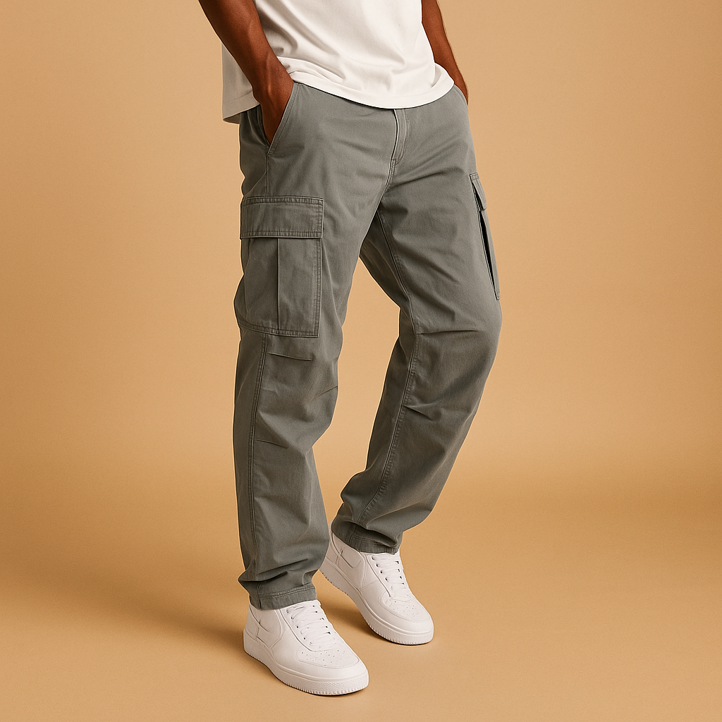 Adrian | Men's Black Cargo Pants with Multiple Pockets for Comfort and Functionality 1