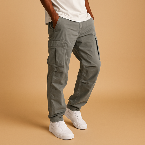 Adrian | Men's Black Cargo Pants with Multiple Pockets for Comfort and Functionality 1