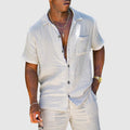 Alan - Men’s Two-Piece Textured Cotton Set