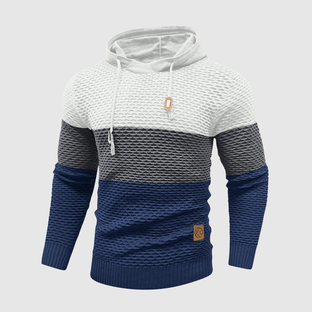 Alessandro Veneti Triple Tone Knit Pullover
