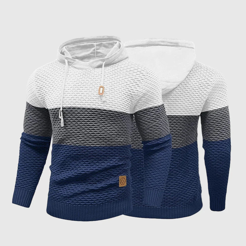 Alessandro Veneti Triple Tone Knit Pullover