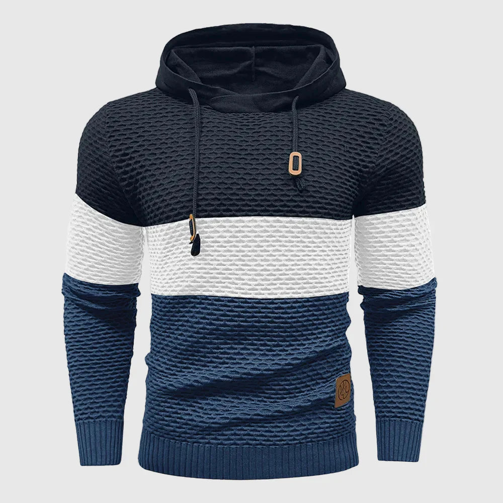 Alessandro Veneti Triple Tone Knit Pullover