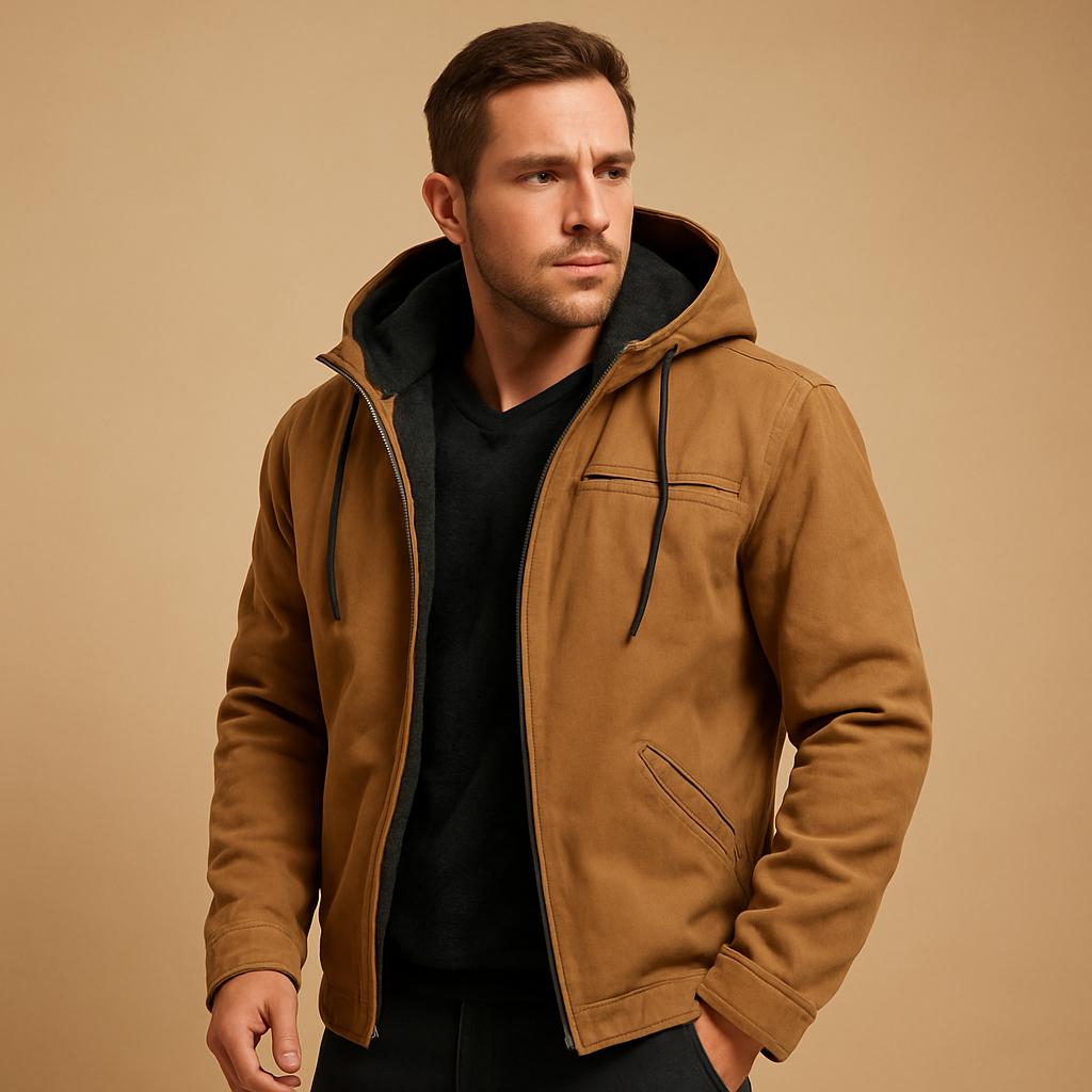 Daniel | Men's Classic Zip-Up Hooded Sweatshirt for Comfort and Style 0