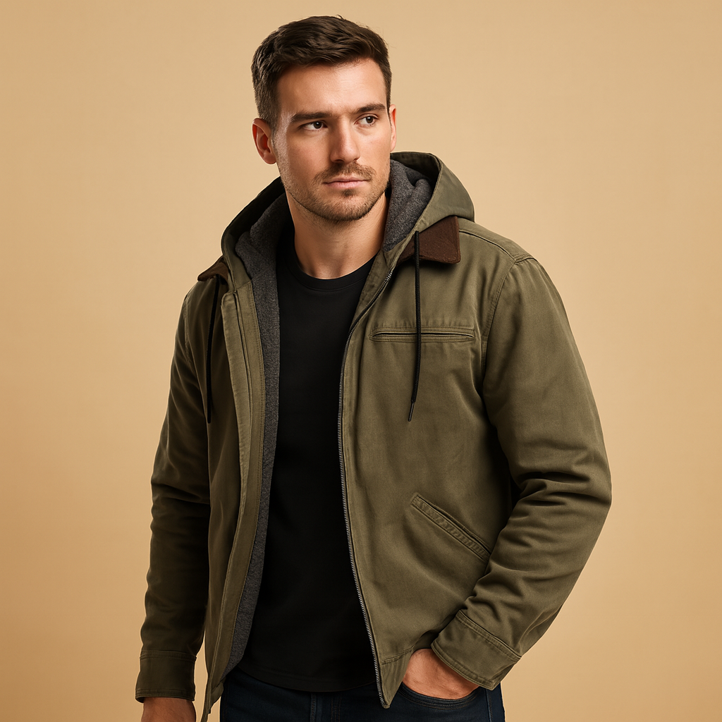 Daniel | Men's Classic Zip-Up Hooded Sweatshirt for Comfort and Style 1