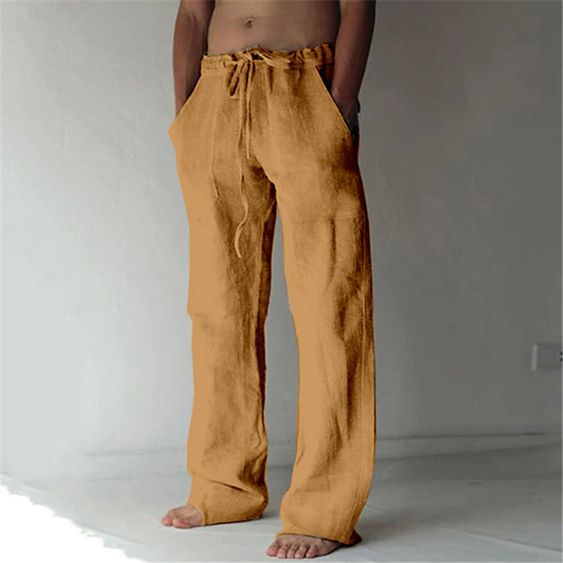 Frank - Men’s Wide-Leg Drawstring Pants with Relaxed Fit
