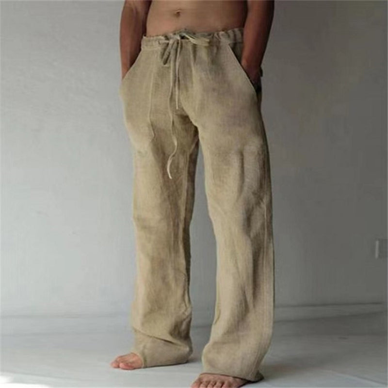 Frank - Men’s Wide-Leg Drawstring Pants with Relaxed Fit