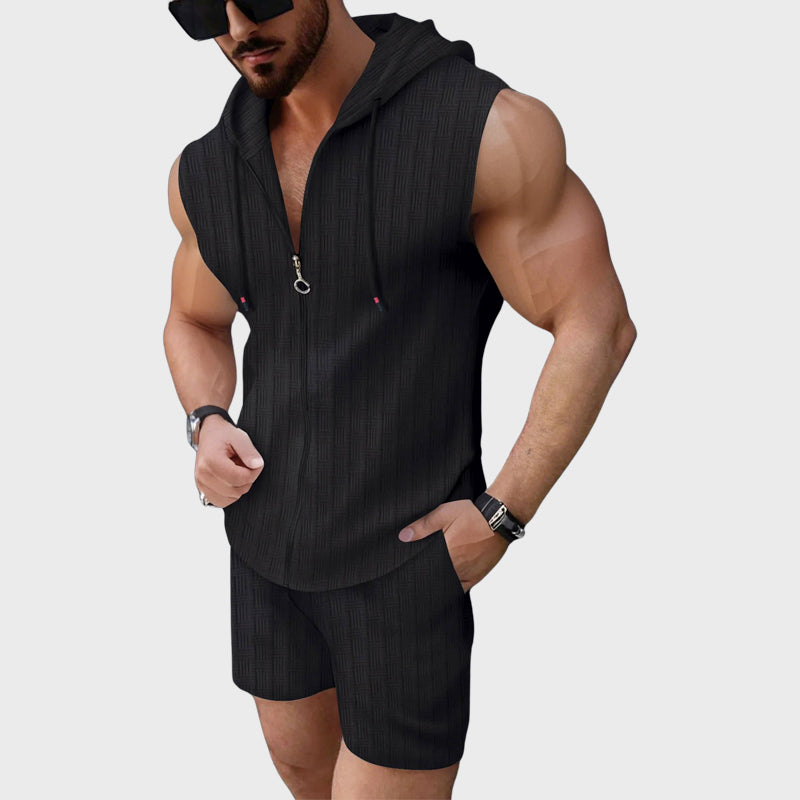 Jake Ross Zip Front Hooded Set