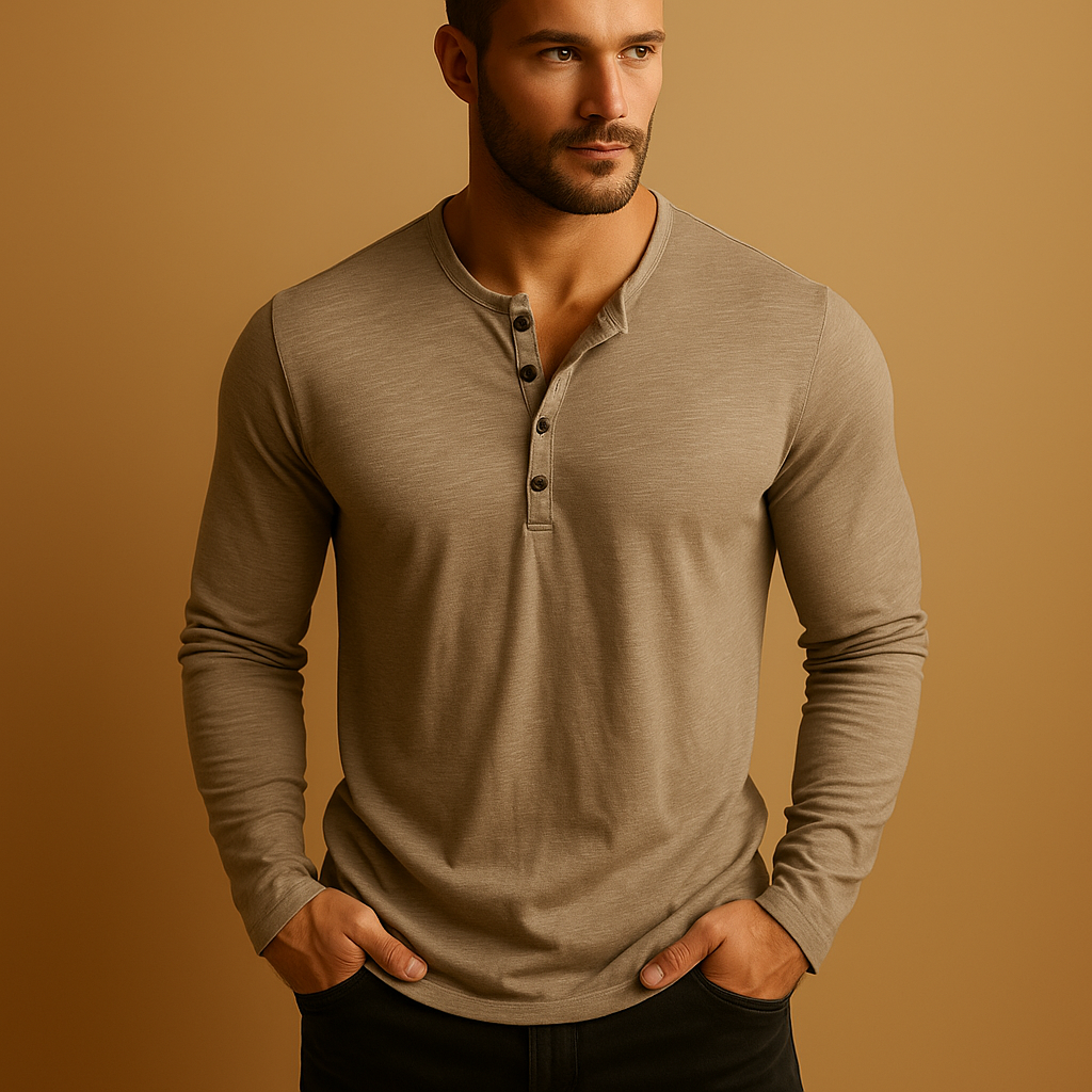 Julian | Men's Classic Long Sleeve Button-Up Shirt in Multiple Colors 2