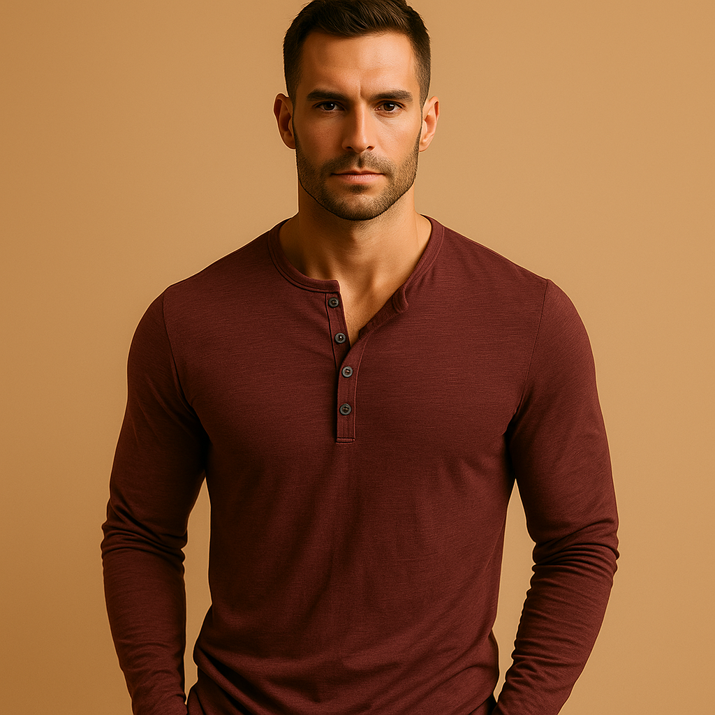 Julian | Men's Classic Long Sleeve Button-Up Shirt in Multiple Colors 3