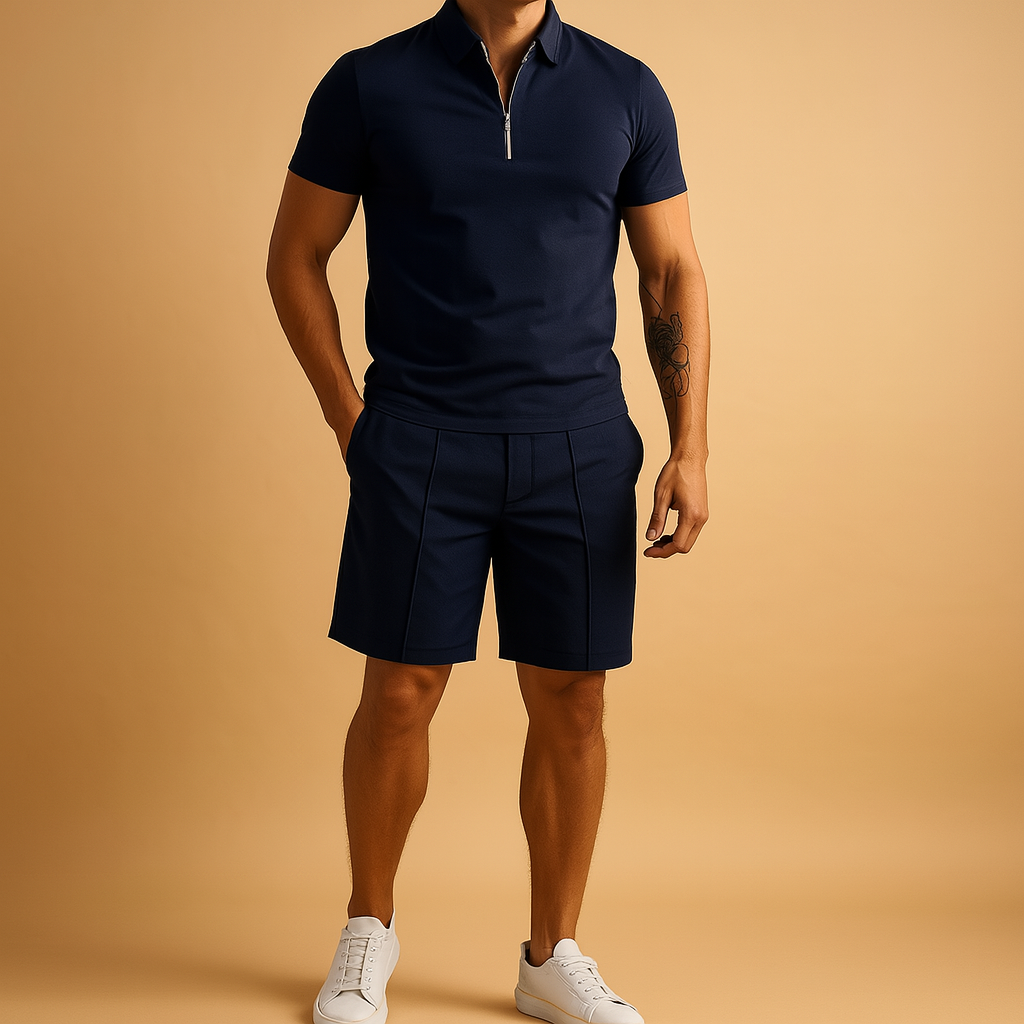 Julian | Men's Polo Shirt and Shorts Set in Stylish Summer Colors 4