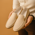 Nathan | Men's Brown Suede Loafers with Timeless Slip-On Style 0