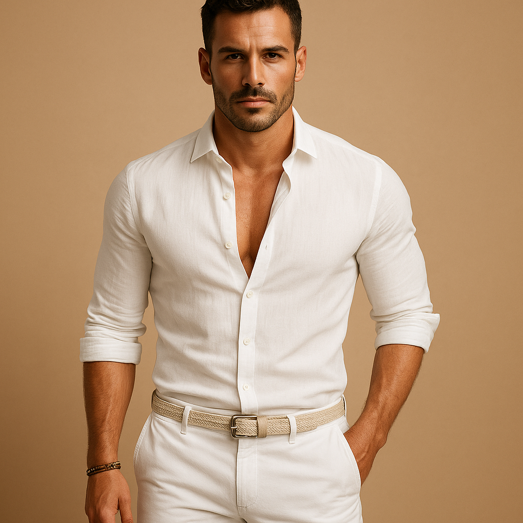 Owen | Lightweight Men's Dress Shirt with Button-Down Collar 6