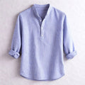 Roberto Russo Striped Henley Shirt