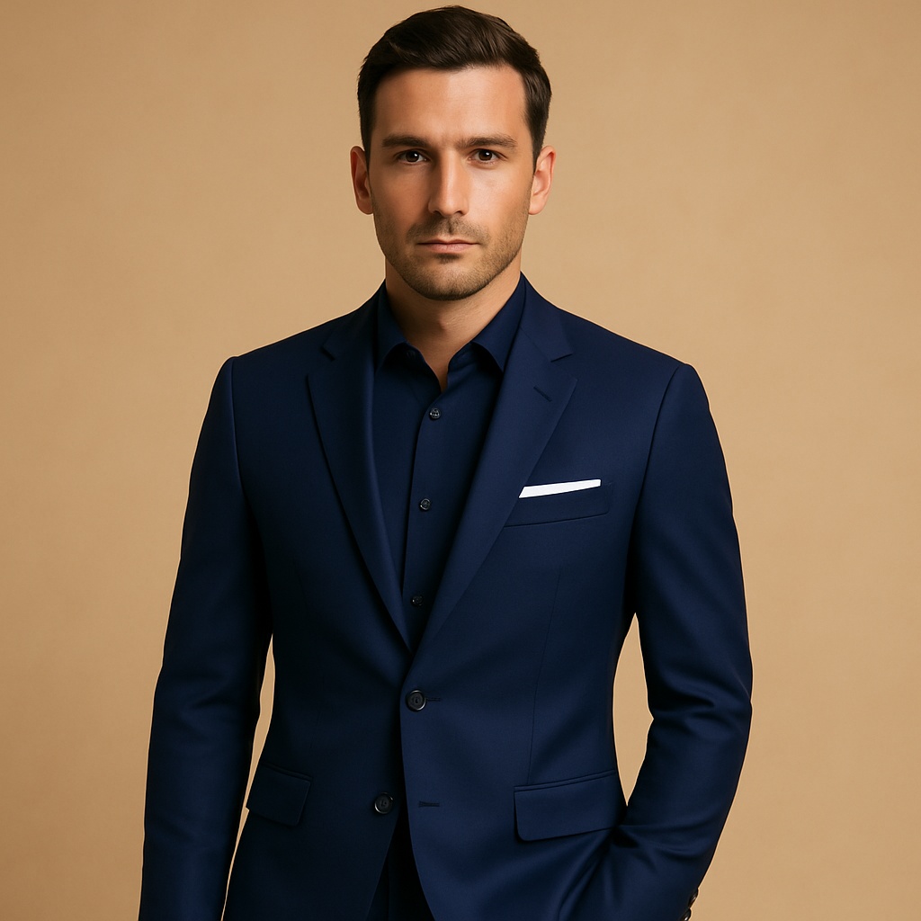 Victor Slim Fit Men's Suit - Blazer and Trousers for Weddings, Groomsmen, and Formal Events 1